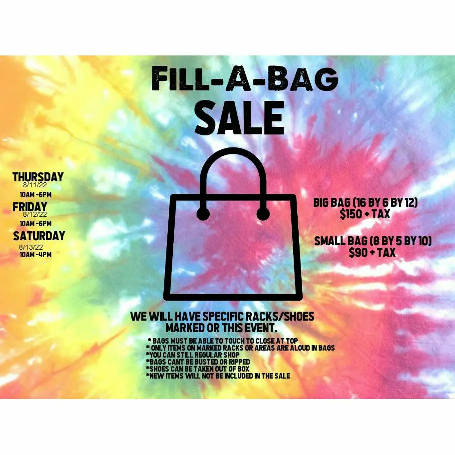 Fill-A-Bag Sale