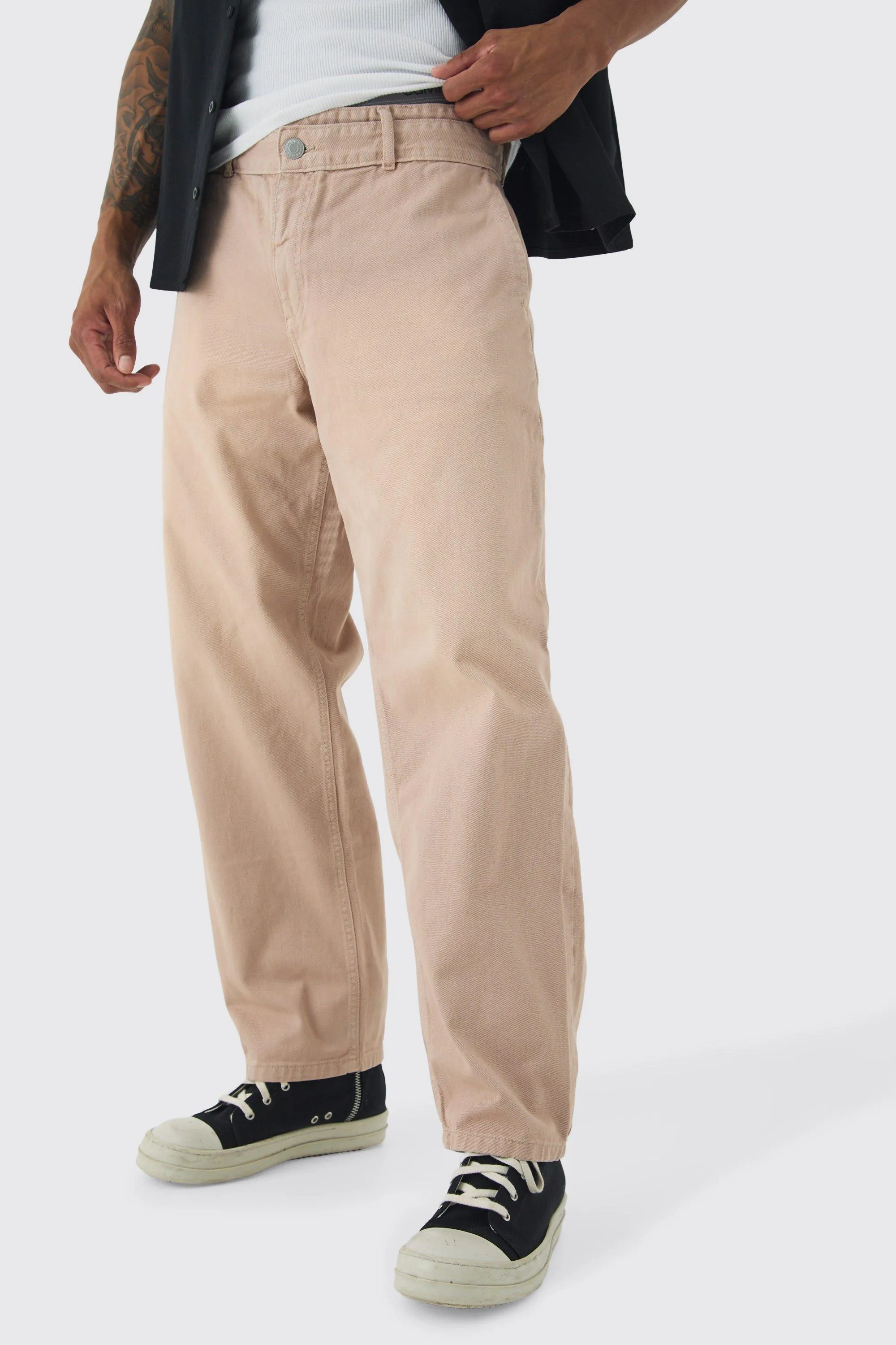 Fixed Waist Skate Twill Trousers