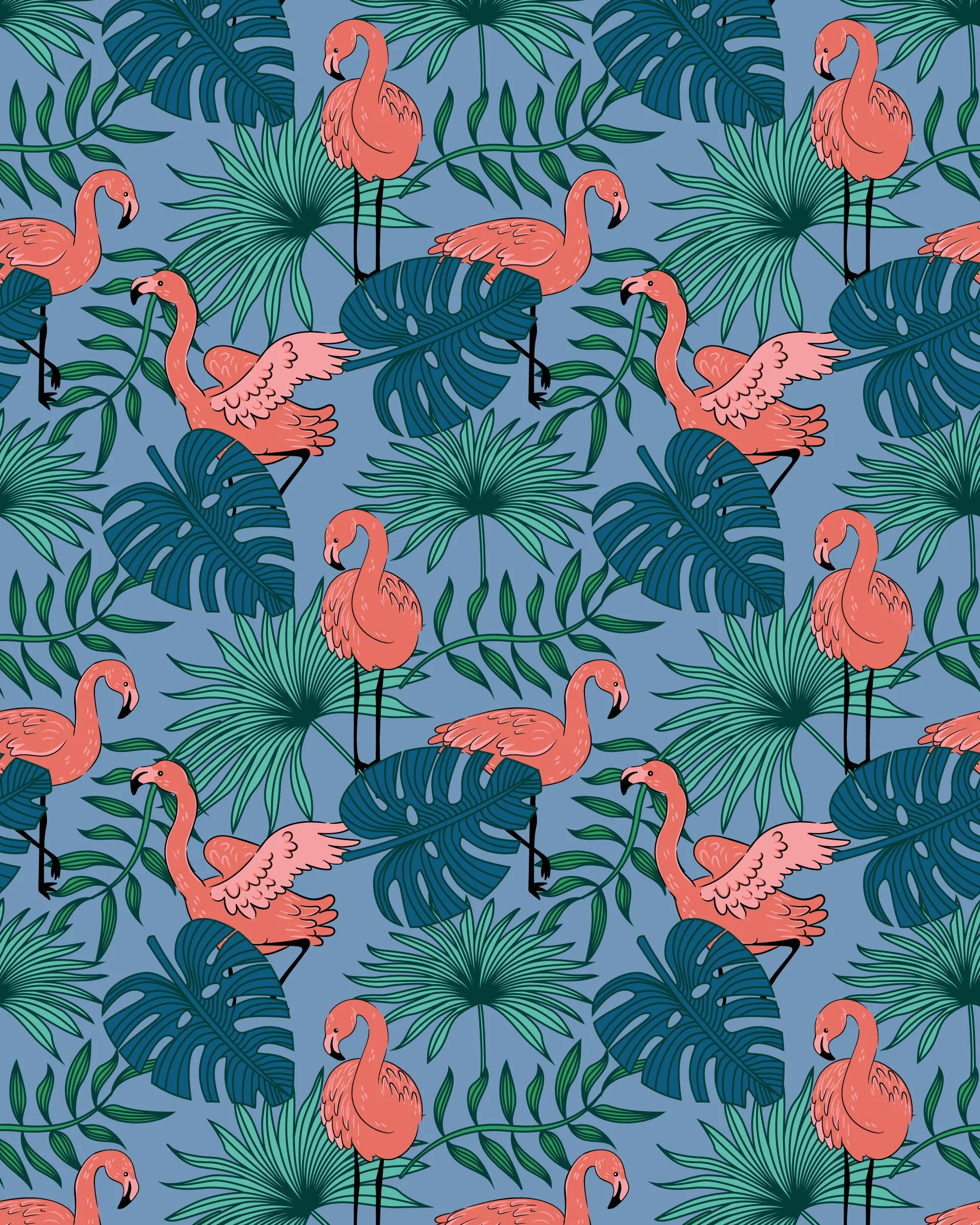 Flamingo Print Tee