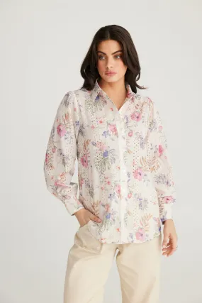 Bohemian Floral Print Top