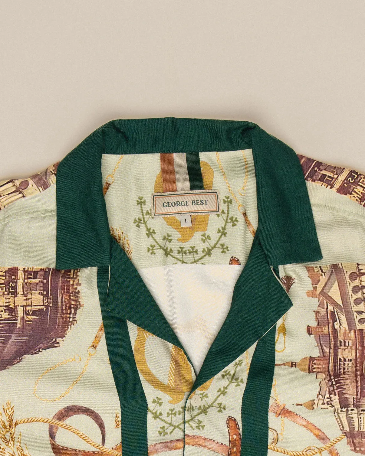 GEORGE BEST - CAMP COLLAR BAROQUE SHIRT