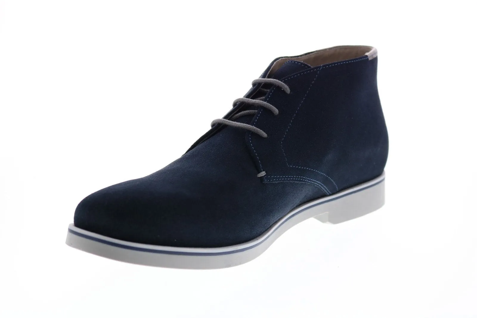 Geox Men's Blue Suede Chukka Boots - U Danio B U620TB00022C4002