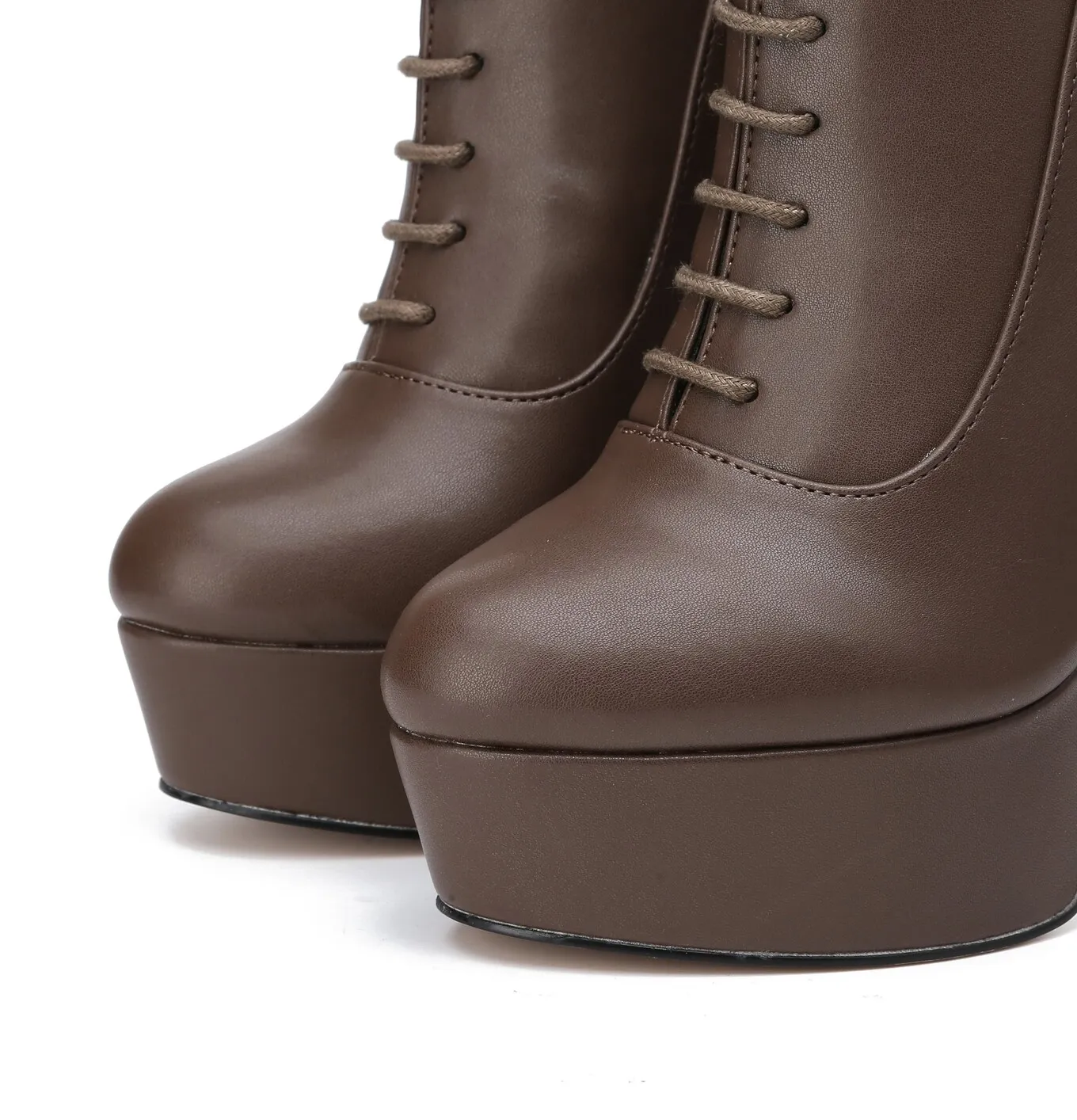 Giaro SADIE TAUPE MATTE OXFORD ANKLE BOOTS