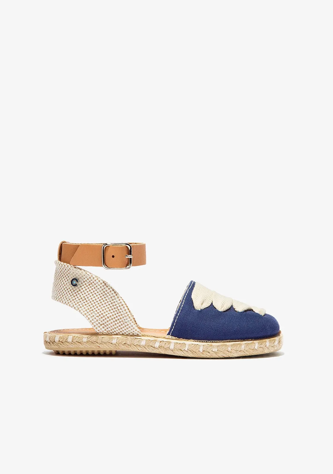 Girl's Blue Laces Espadrilles