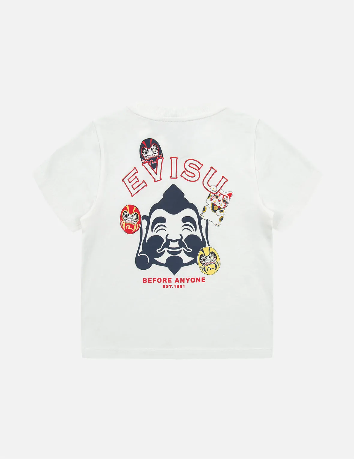 Godhead and Daruma Print T-shirt