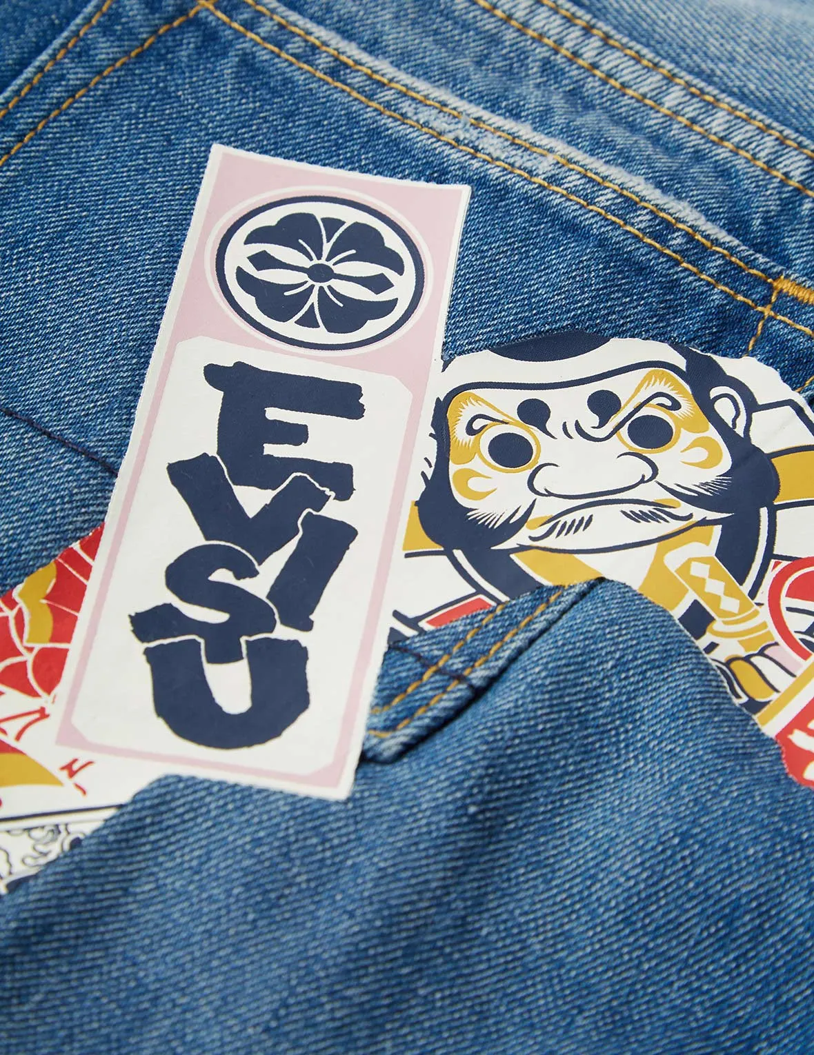 Godhead and Festival of Wishes Graphic Daicock Boyfriend Jeans