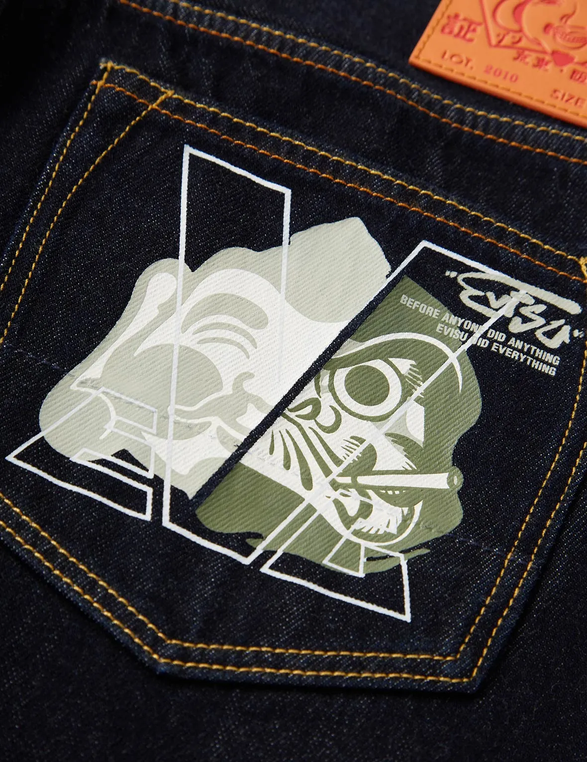 Godhead Daruma and Kamon Slim Straight fit Jeans #2010