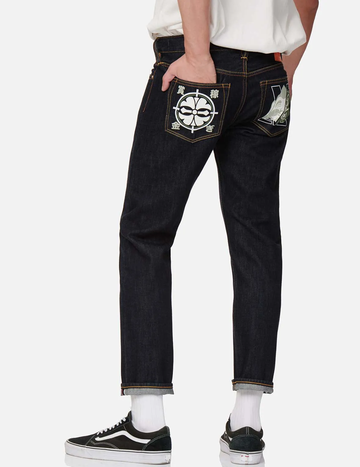 Godhead Daruma and Kamon Slim Straight fit Jeans #2010