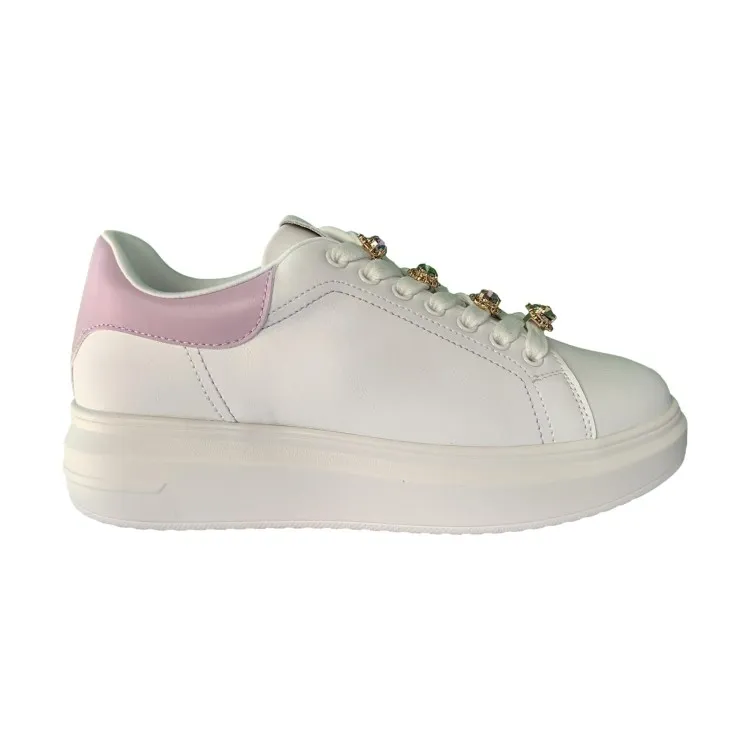 Gold & Gold GB812 Scarpe Donna Sneakers Bianco Lilla