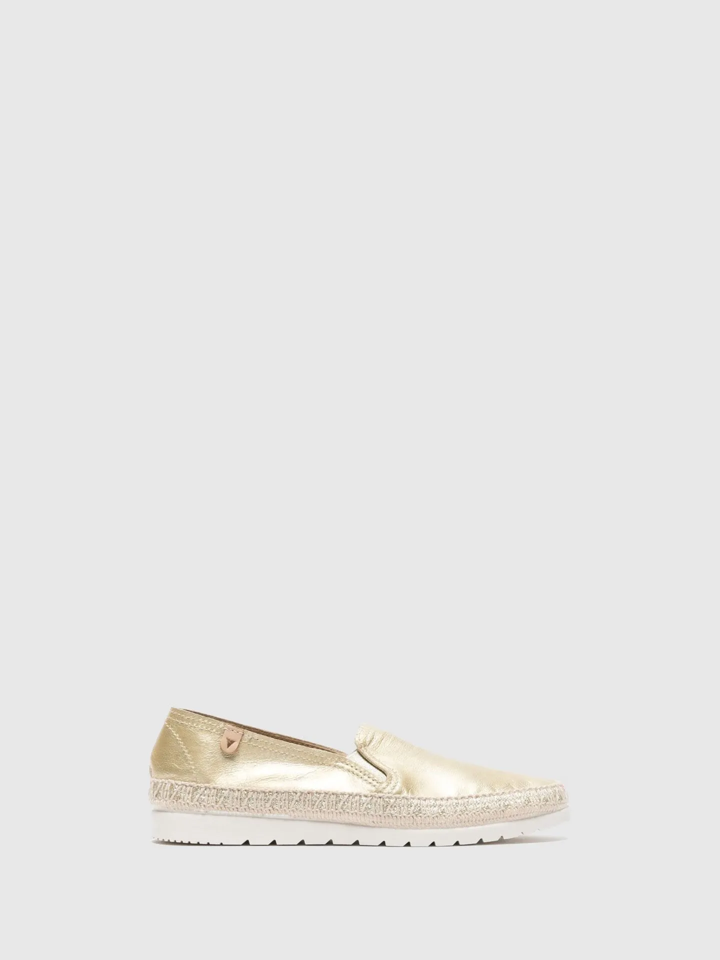 Gold Elasticated Espadrilles