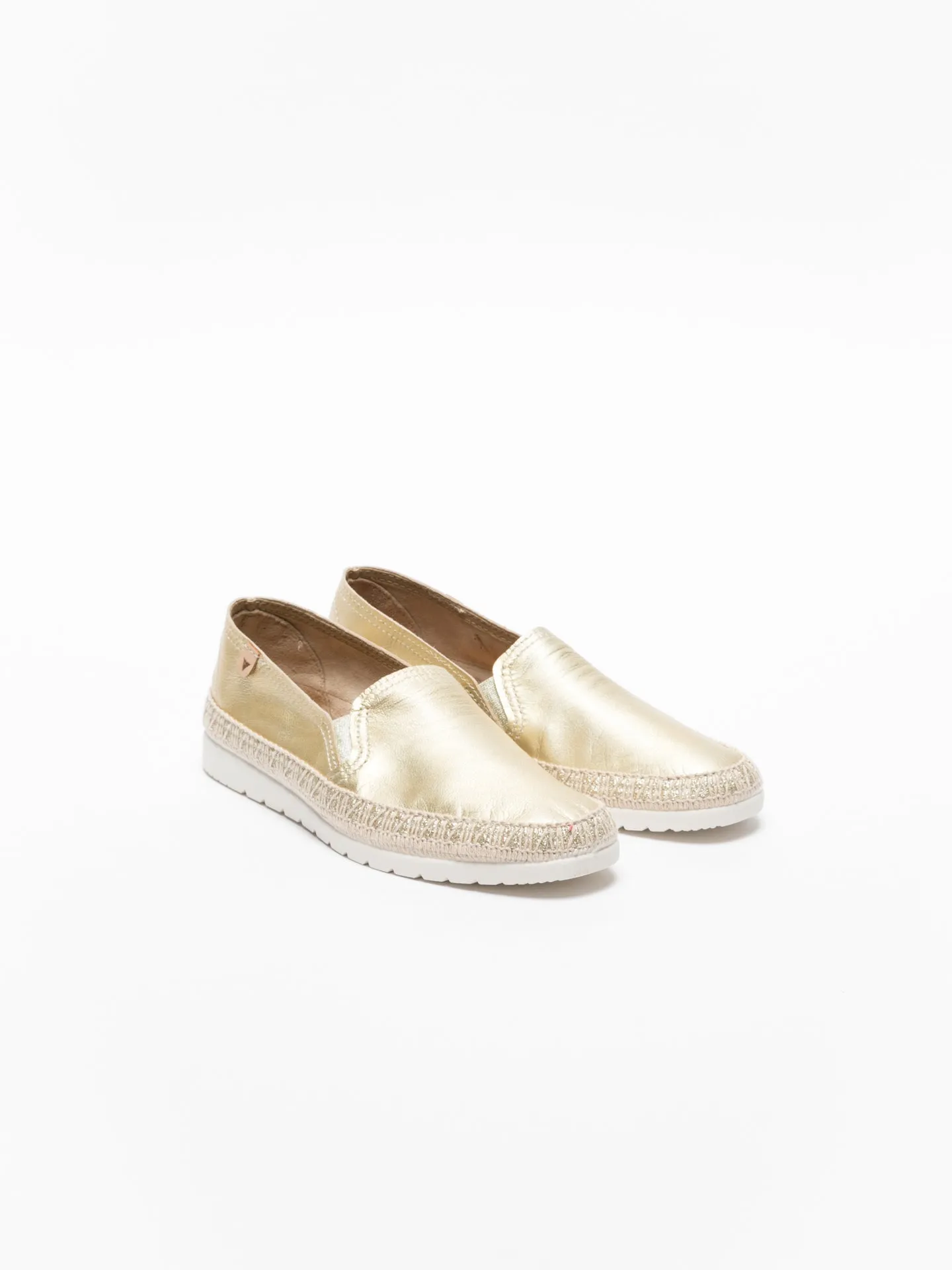 Gold Elasticated Espadrilles