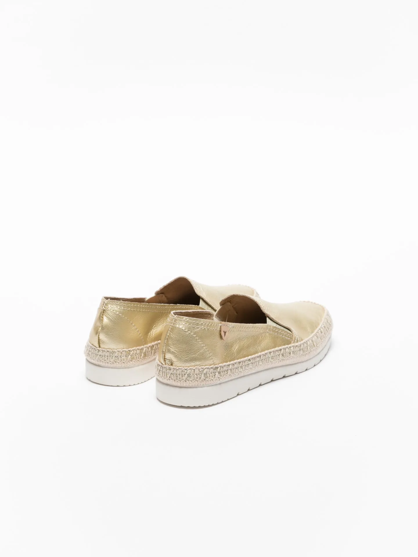 Gold Elasticated Espadrilles