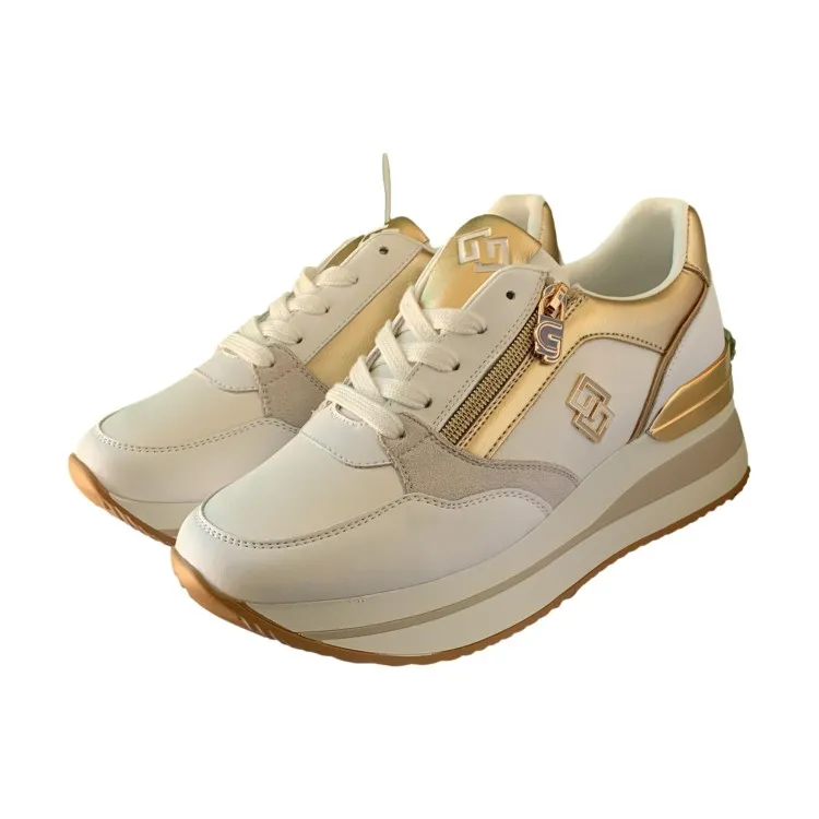 Gold GB836 White Women's Sneakers