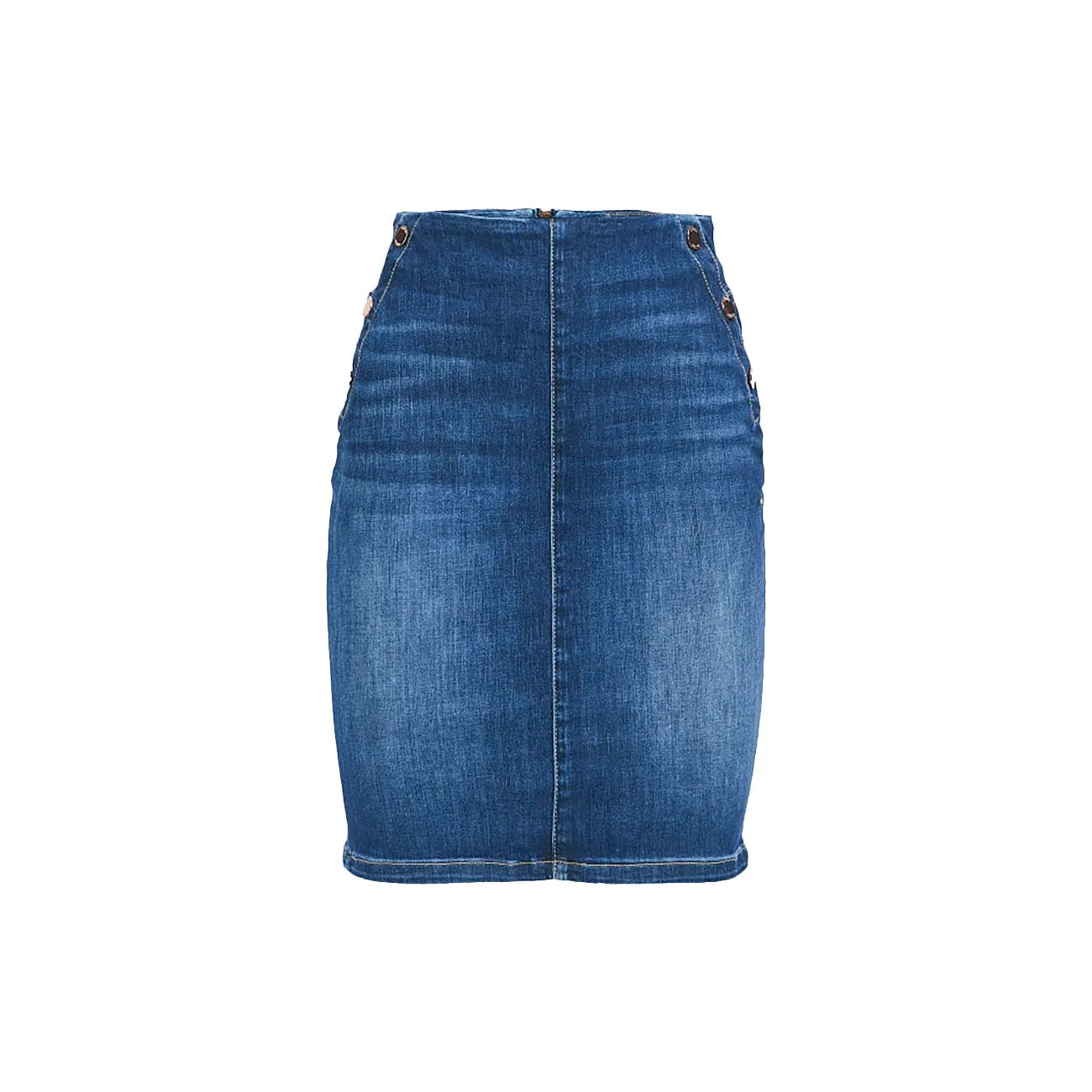 Gonna MIDI Ultra a Campana Donna Denim Medio should be rewritten as Medium Denim Bell Bottom Skirt for Women.