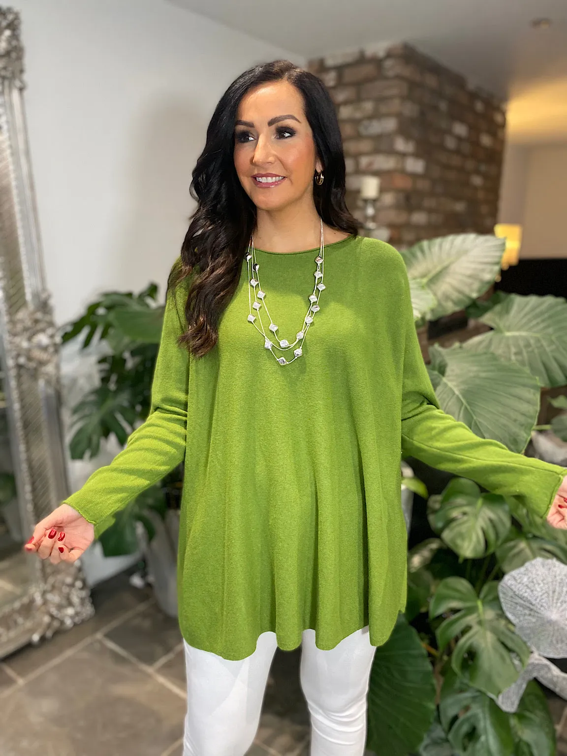 Lucy Green Sweater Dress