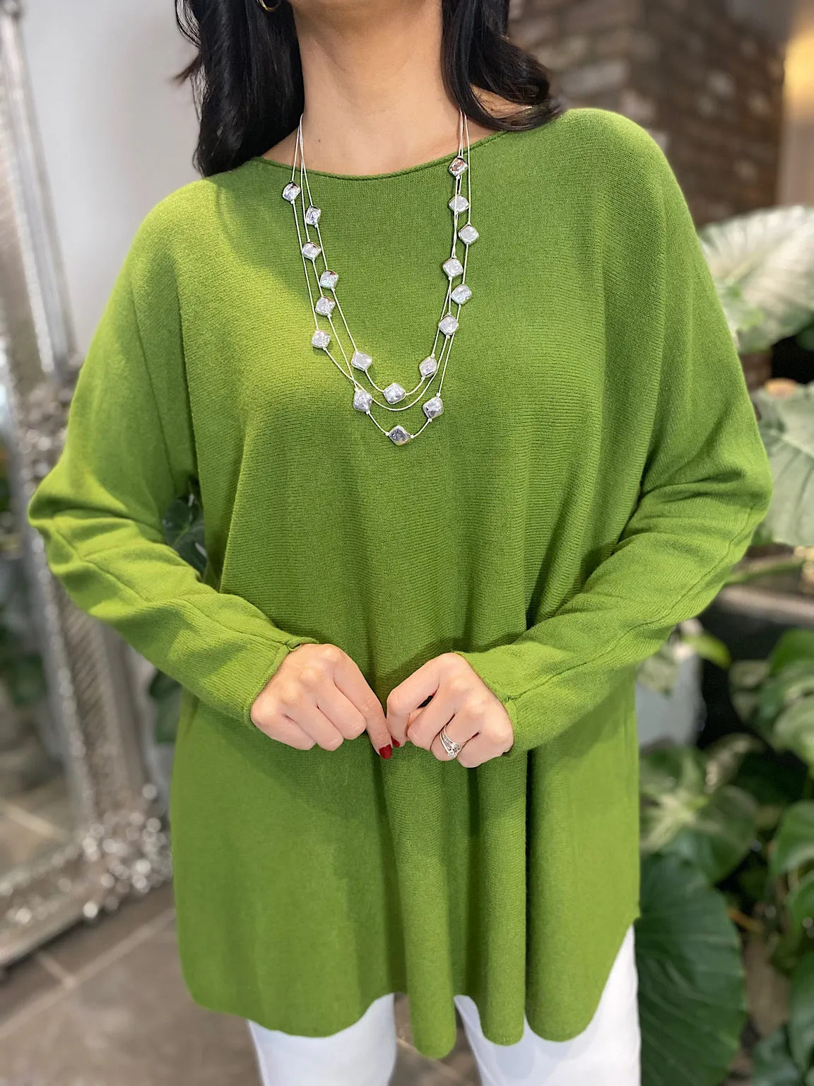 Lucy Green Sweater Dress