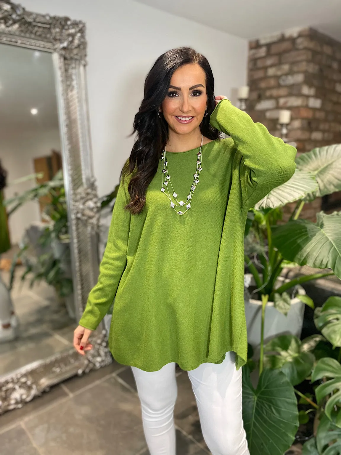 Lucy Green Sweater Dress