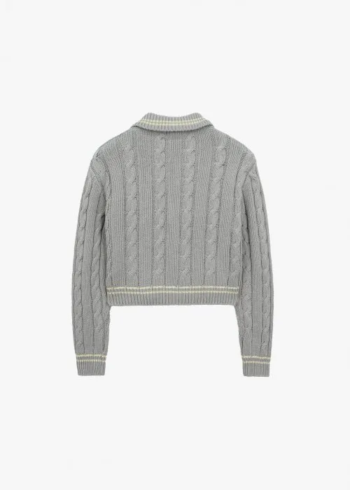 WICK KNIT ZIPUP from GROVE |[GROVE]★23SS