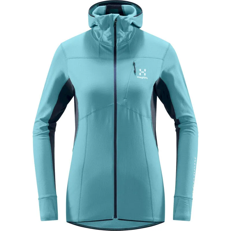 Haglöfs L.I.M Mid Comp Hood - Giacca pile Donna -> Haglöfs L.I.M Mid Comp Hood - Felpa Giacca Donna