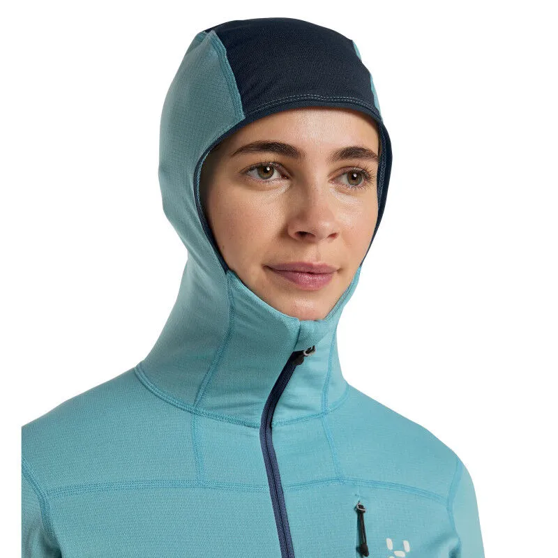 Haglöfs L.I.M Mid Comp Hood - Giacca pile Donna -> Haglöfs L.I.M Mid Comp Hood - Felpa Giacca Donna