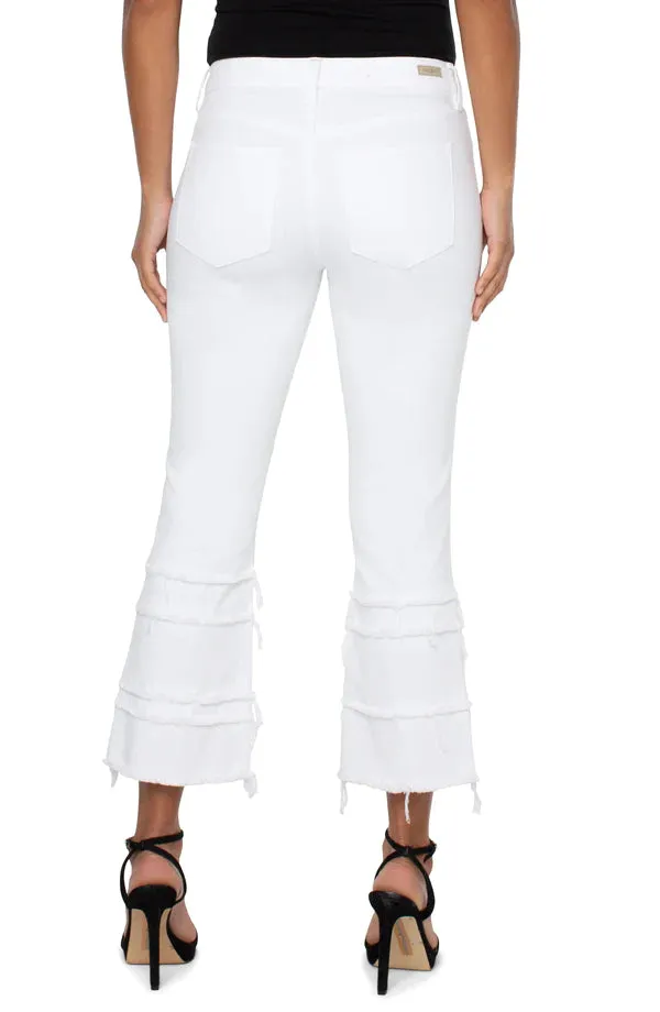 Hannah Cropped Flare Jeans with Cropped Hem