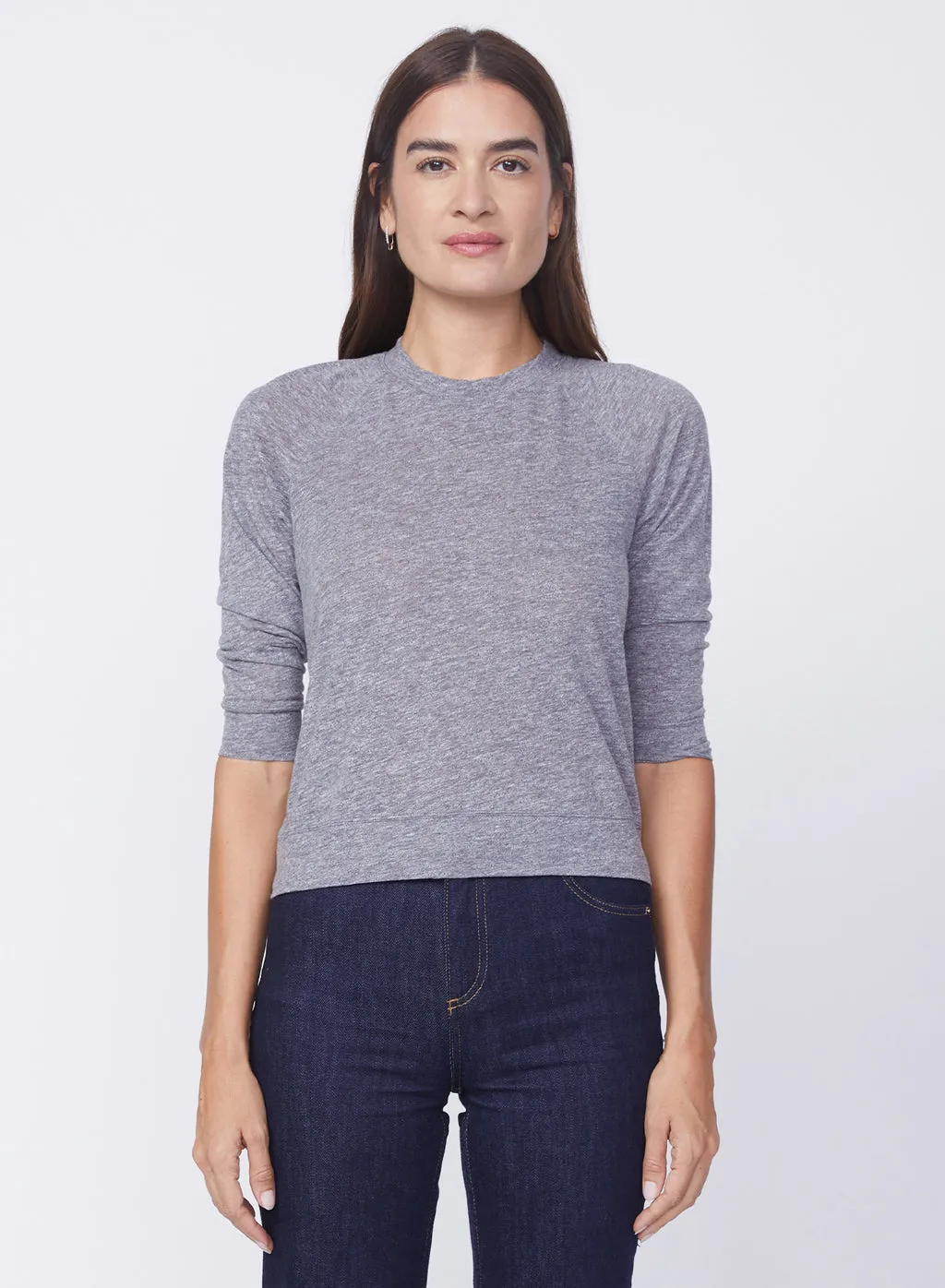 Heather Grey Triblend Sweatshirt Tee