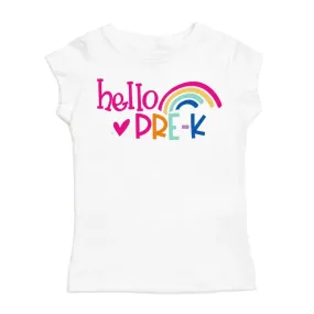 White Pre-K Shirt for Students