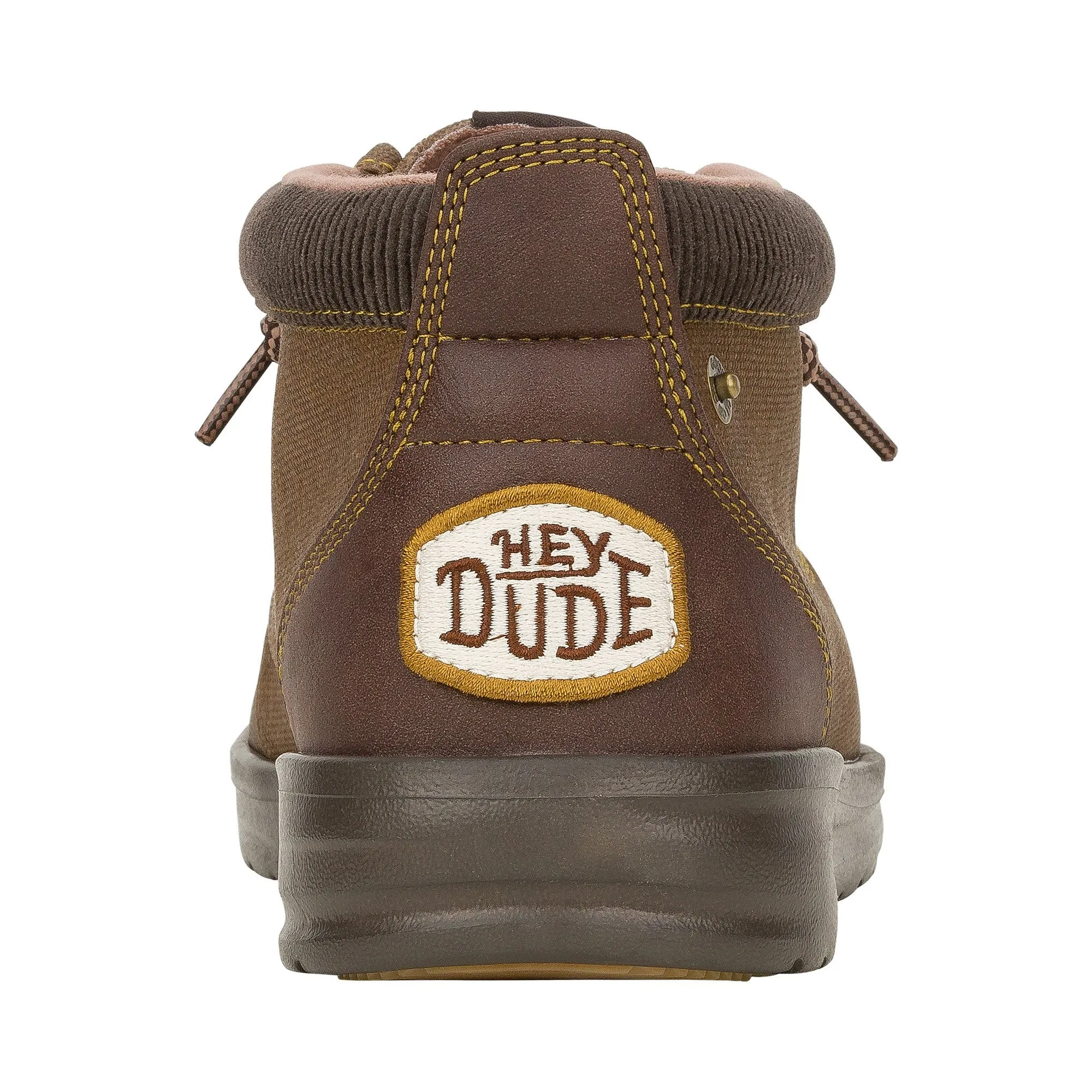 HEYDUDE Wally Mid GripR Mens Boots - Dark Brown