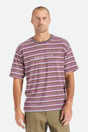 Hilt Boxy Alpha Line S/S Knit - Viva Multi Stripe