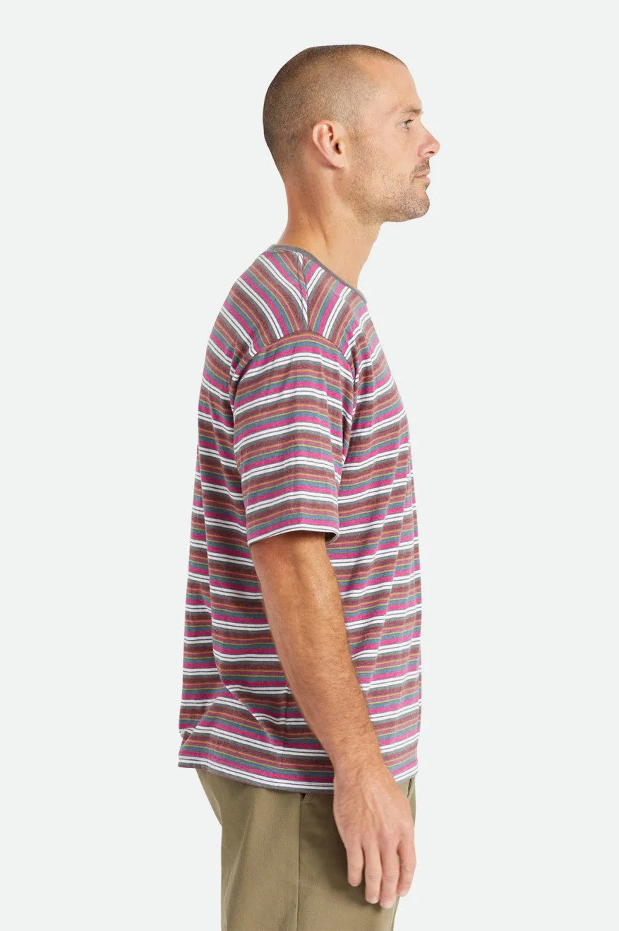 Hilt Boxy Alpha Line S/S Knit - Viva Multi Stripe