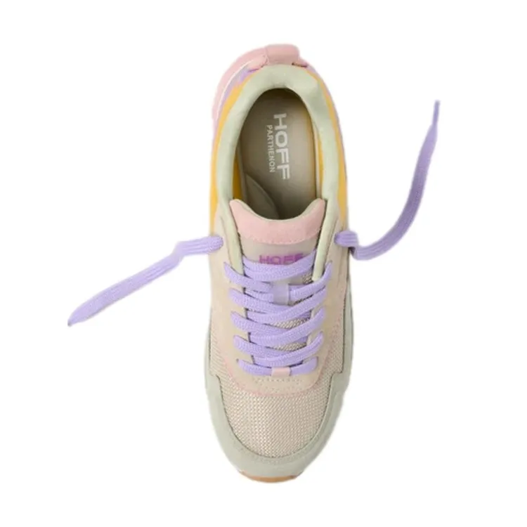 Hoff Parthenon Gray Purple Women's Lace-Up Sneakers