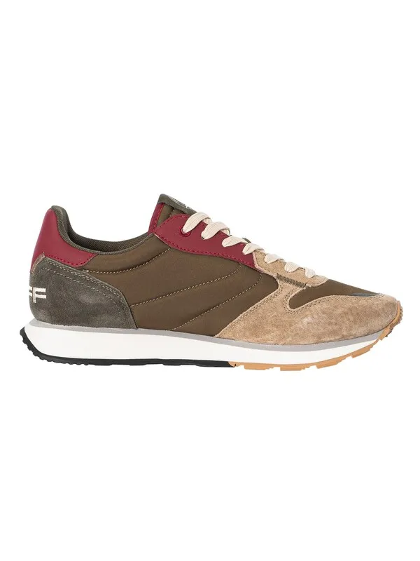 HOFF Sardis Suede Trainers - Olive