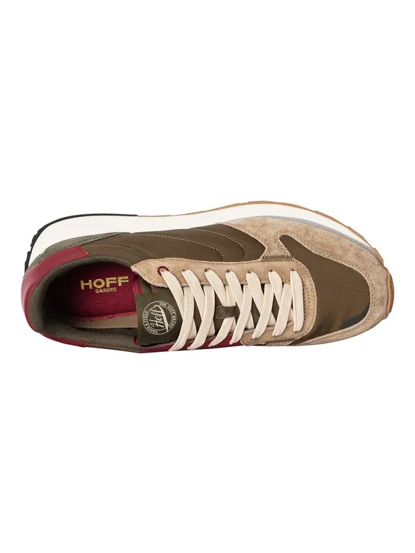 HOFF Sardis Suede Trainers - Olive