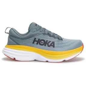 Hoka Mens Trainers Bondi 8 Lace-Up Low-Top Running Sneakers Textile - UK 10.5