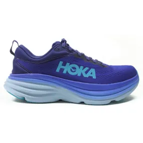 Hoka Mens Trainers Bondi 8 Lace-Up Low-Top Running Sneakers Textile - UK 8