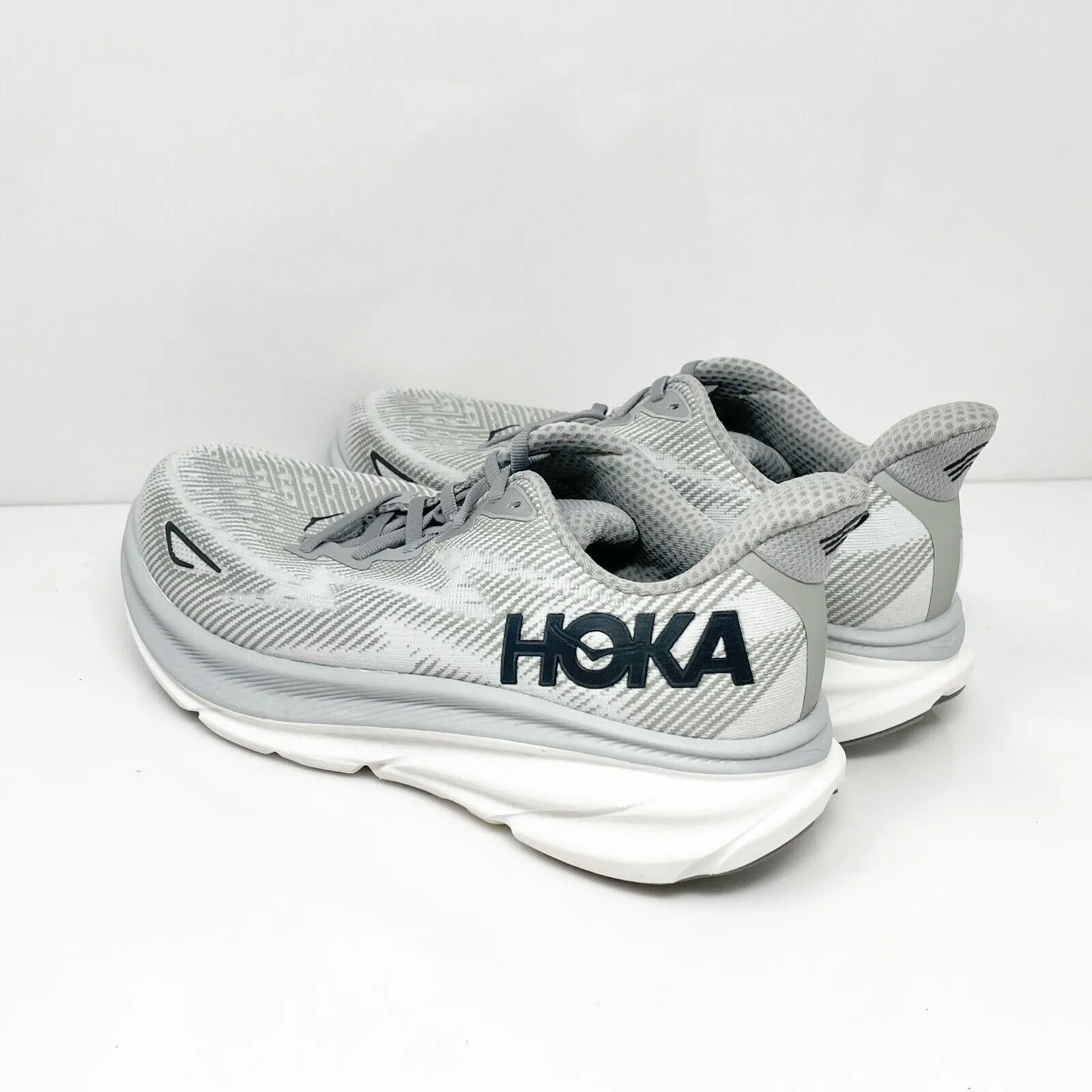 Hoka One One Mens Clifton 9 1127895 HMBC Gray Running Shoes Sneakers Size 10.5 D