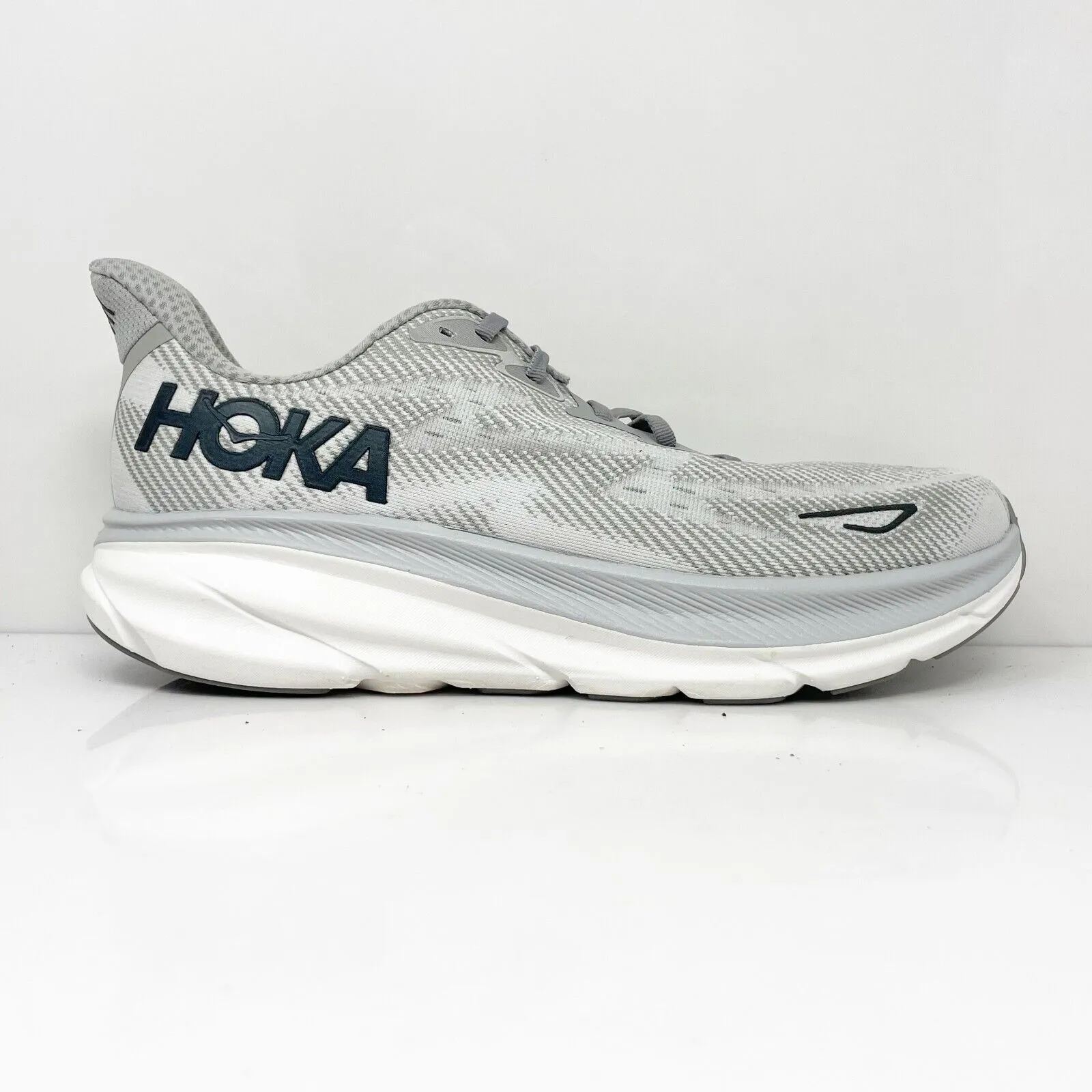 Hoka One One Mens Clifton 9 1127895 HMBC Gray Running Shoes Sneakers Size 10.5 D