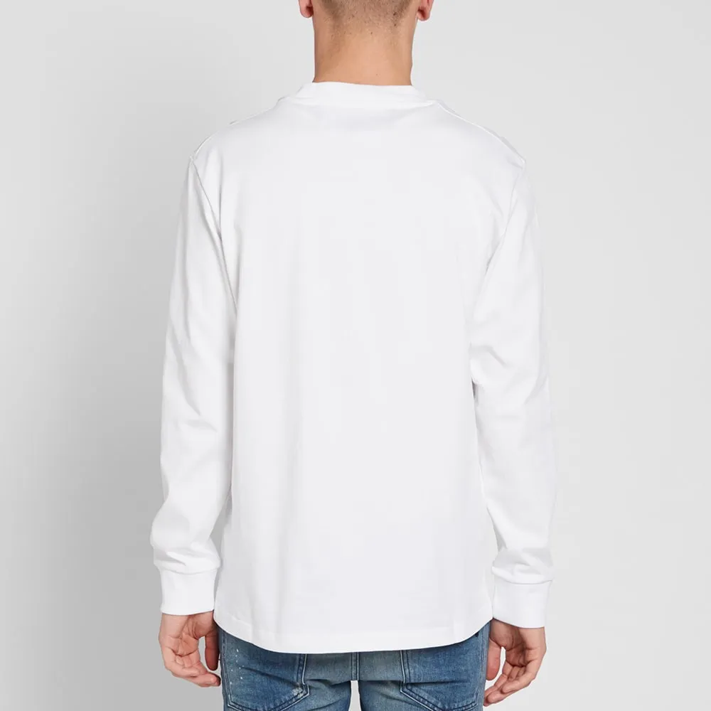 Hood By Air White Long Sleeve Meat Box Tee