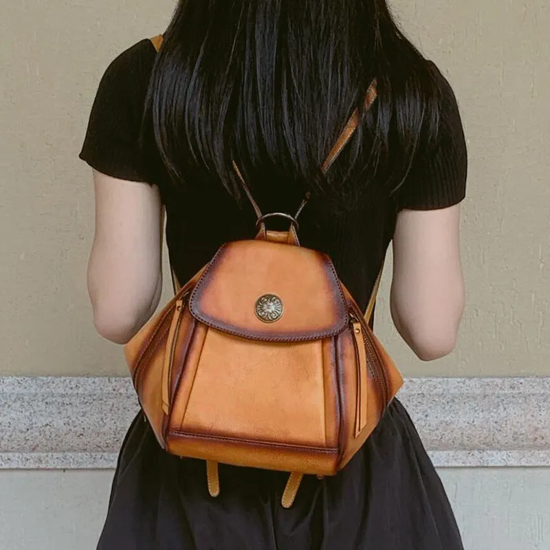 Horizon Leathers Vintage Women Leather Backpacks