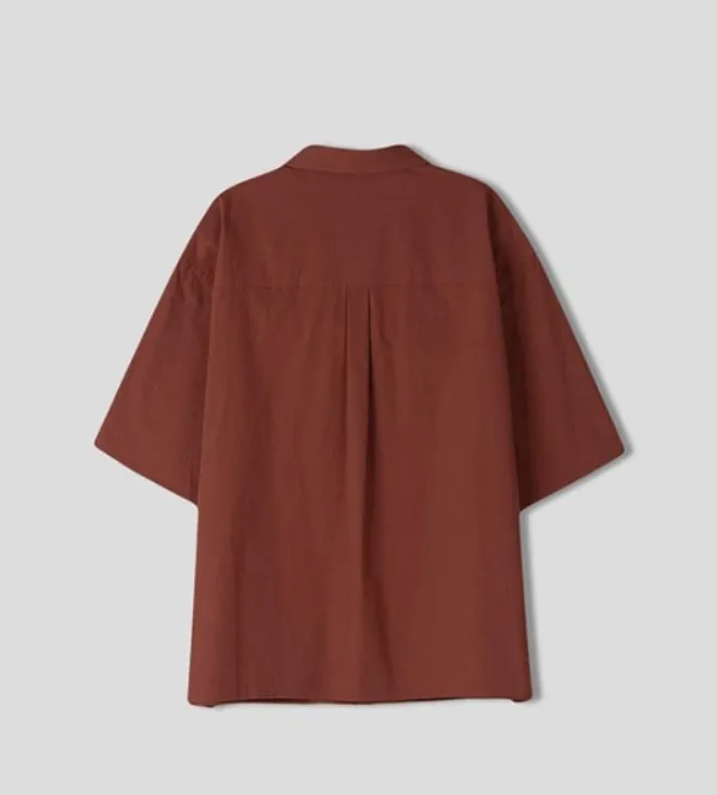 HUE  |[Huecloset]★Fisher Split Half Shirt (5color)