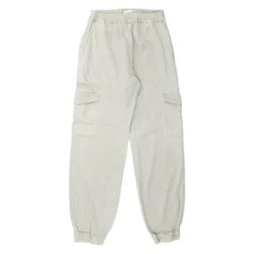 Hush Grey Sand Washed Cargo Trousers