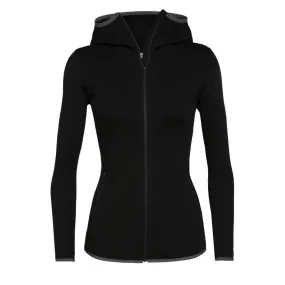 Icebreaker Women's Merino Wool Fleece Jacket - Long Sleeve Zip Hood - Women