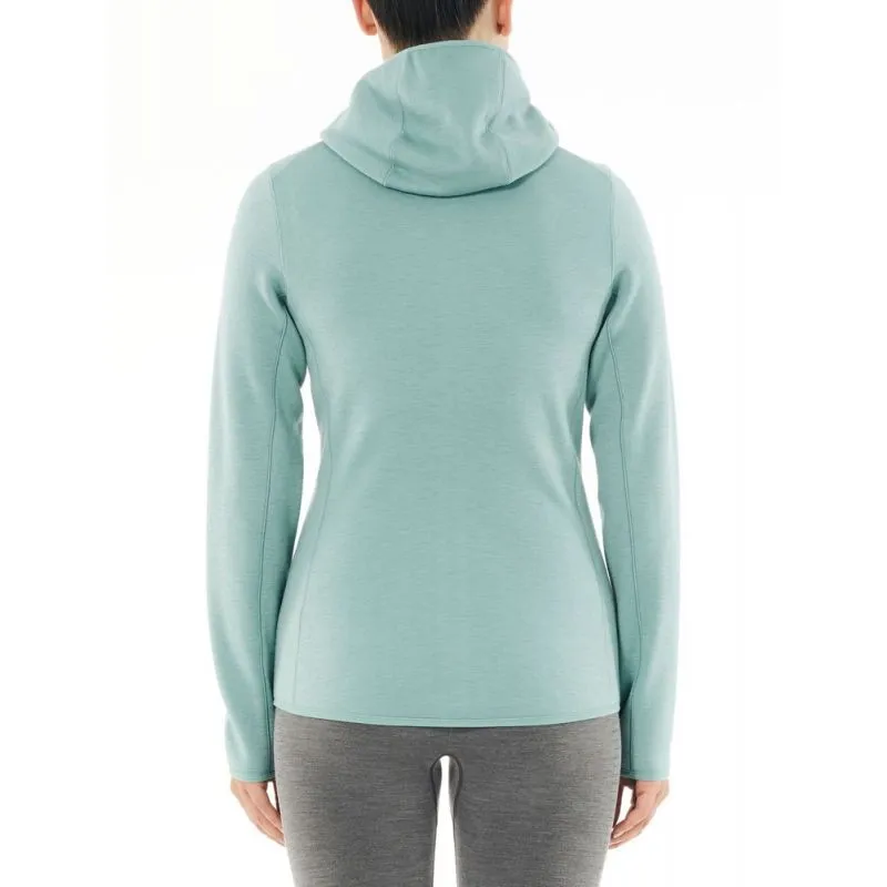 Icebreaker Women's Merino Wool Fleece Jacket - Long Sleeve Zip Hood - Women