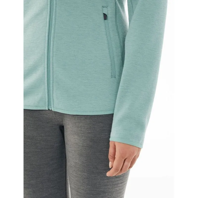 Icebreaker Women's Merino Wool Fleece Jacket - Long Sleeve Zip Hood - Women