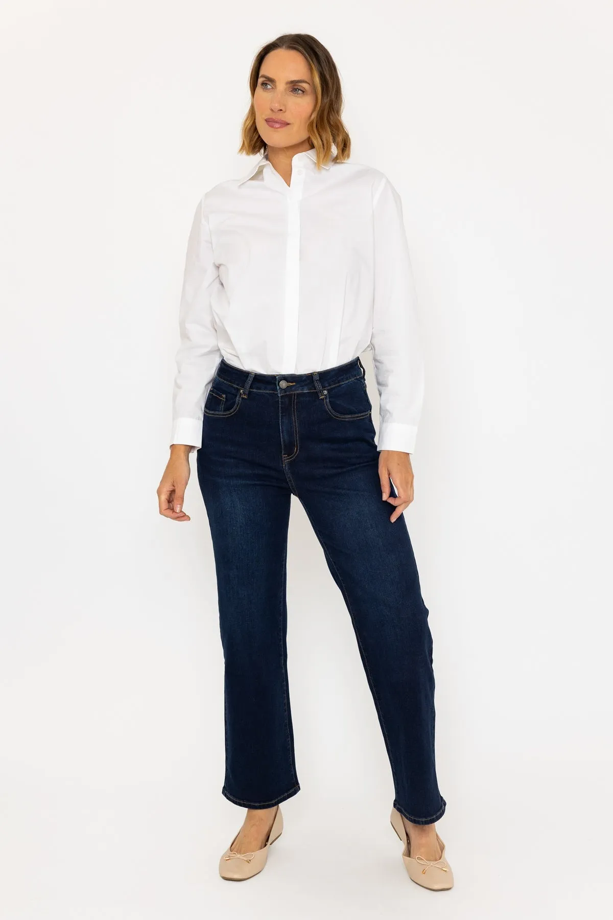 Isabel Wide Leg Denim Trousers