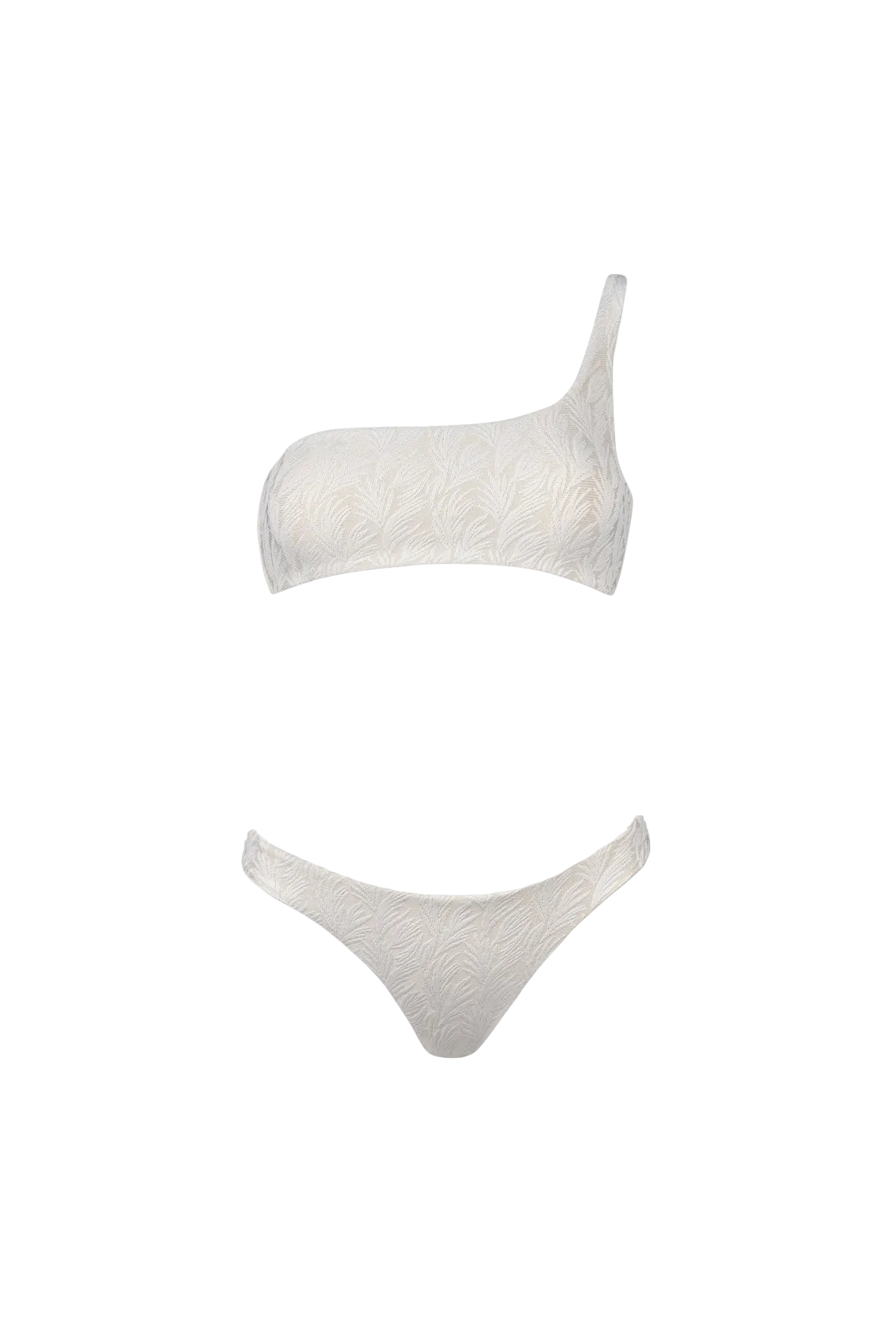 Ivory Palms One-Shoulder Bikini Bottom