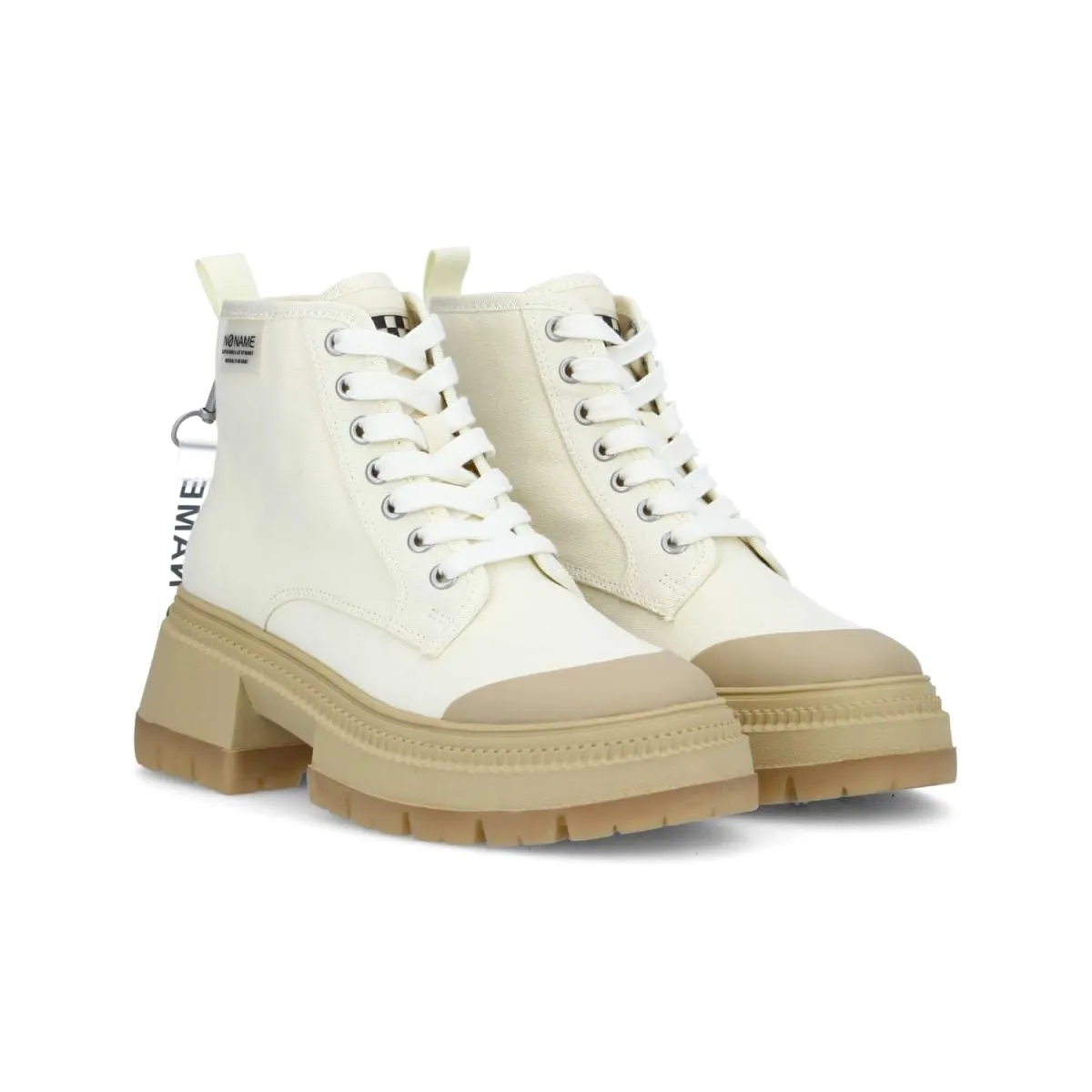 Ivory Recycled Canvas Strong Boots