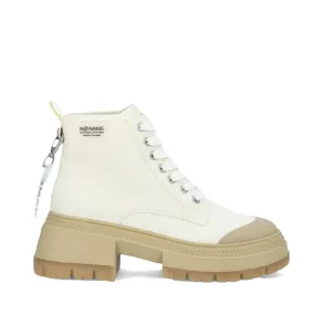 Ivory Recycled Canvas Strong Boots