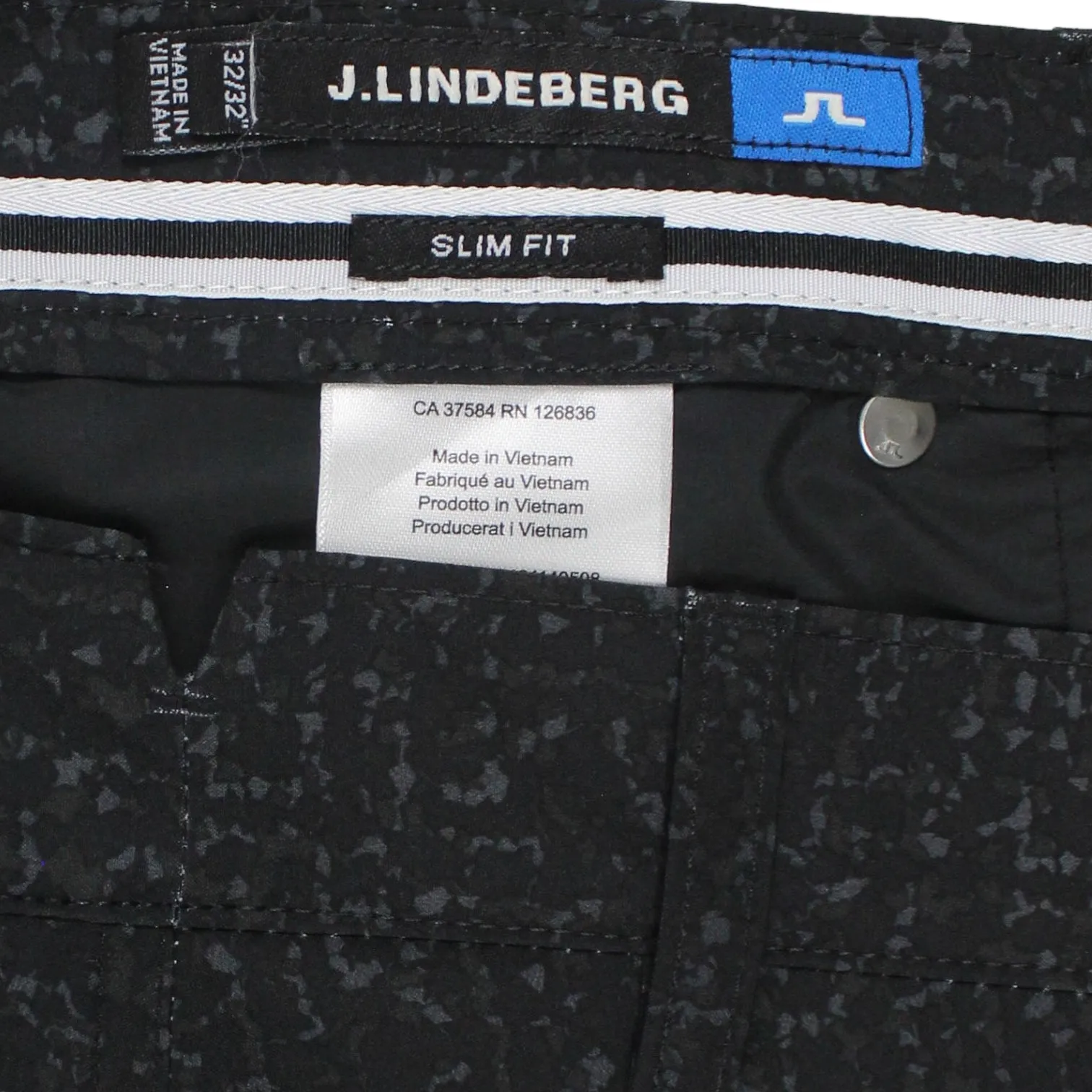 J. Lindberg Grey Jack Slim Fit Trousers