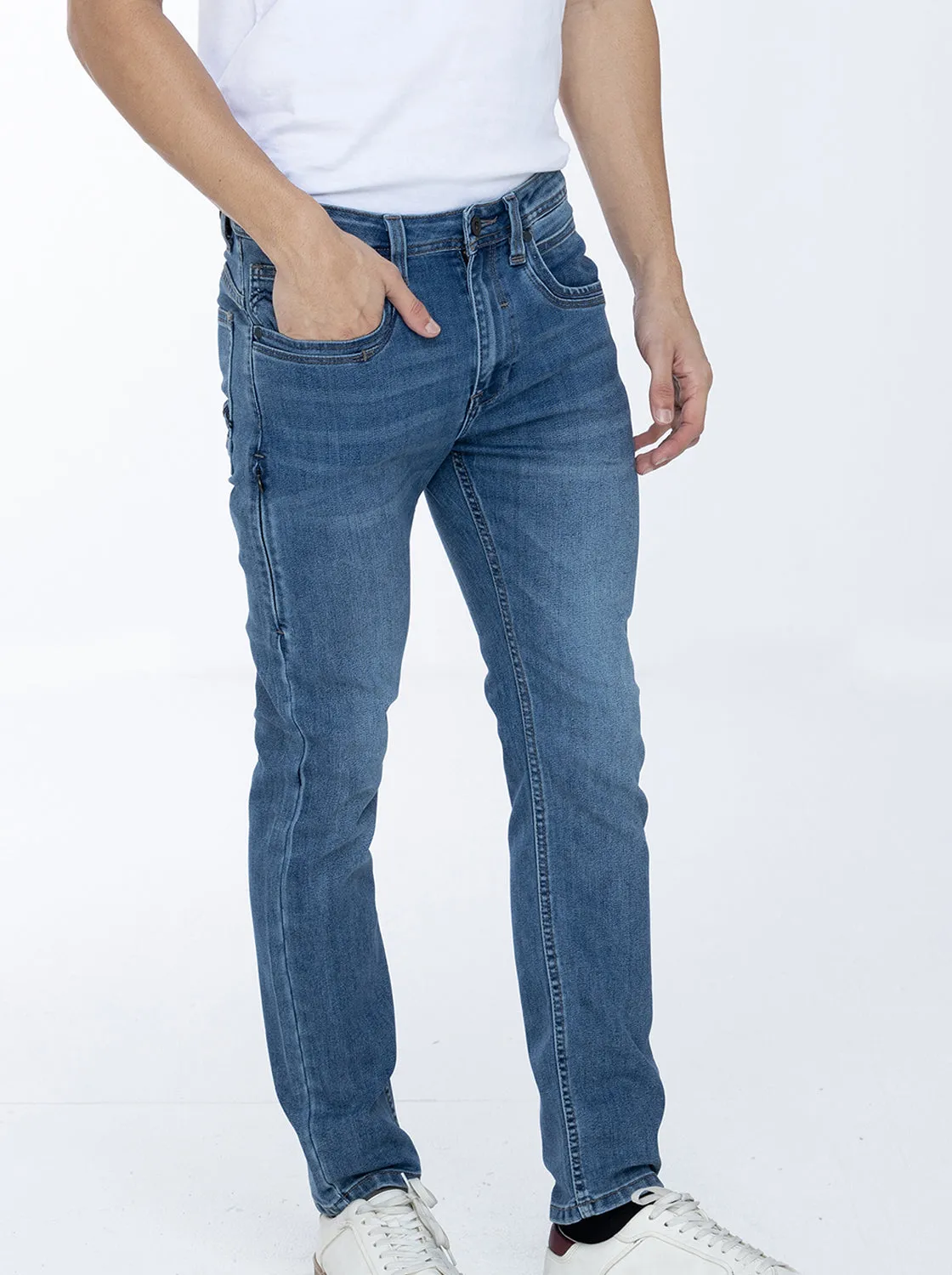 Jag Men's Skinny Stretch Jeans in Blue Crush